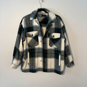 Zara Flannel Oversized Shacket